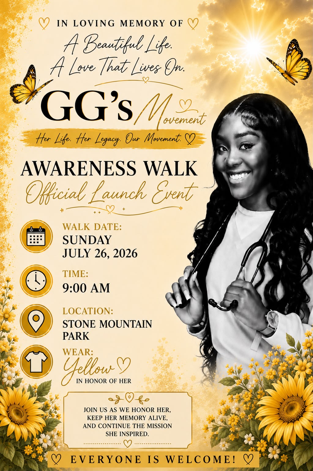 GG's Movement Awareness Walk: Official Launch Event Flyer